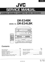 Preview for 1 page of JVC DR-E34BK Service Manual