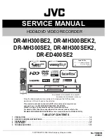 JVC DR-ED400SE2 Service Manual предпросмотр