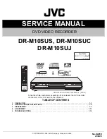 Предварительный просмотр 1 страницы JVC DR-M10SUC Service Manual