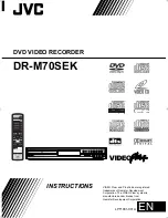 Предварительный просмотр 1 страницы JVC DR-M70SEK Instructions Manual