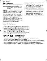 Preview for 2 page of JVC DR-MH20S Instructions Manual