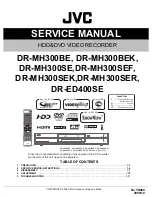 JVC DR-MH300BE Service Manual preview