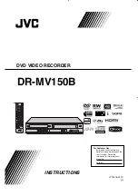 Preview for 1 page of JVC DR-MV150B - DVDr/ VCR Combo Instructions Manual