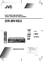 Preview for 1 page of JVC DR-MV4SU Instructions Manual