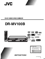 Preview for 1 page of JVC DR MV79B - DVDr/ VCR Combo Instructions Manual