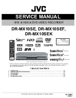 JVC DR-MX10SE Service Manual предпросмотр