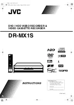 JVC DR-MX1S Instructions Manual preview