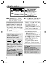 Preview for 2 page of JVC DT-F9L5 Instructions Manual