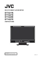 JVC DT-G17E Instruction Manual preview