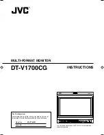 JVC DT-V1700CG - High-definition Dtv Monitor Instructions Manual preview