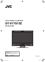 JVC DT-V17G15Z Instructions Manual предпросмотр