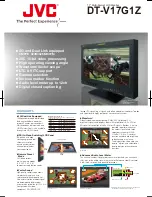 Preview for 1 page of JVC DT-V17G1Z - 3g Hdsdi/sdi Studio Monitor Quick Manual