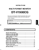 Preview for 2 page of JVC DT-V1900CG Instructions Manual