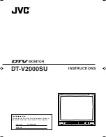 JVC DT-V2000SU - Dtv Monitor Instructions Manual preview