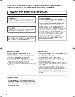 Предварительный просмотр 2 страницы JVC DT-V2000SU - Dtv Monitor Instructions Manual