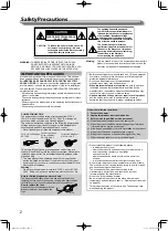 Preview for 2 page of JVC DT-V21G11Z Instructions Manual