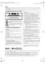 Preview for 2 page of JVC DT100U - HMDT100 Digital VHS Recorder Instructions Manual