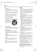 Preview for 4 page of JVC DT100U - HMDT100 Digital VHS Recorder Instructions Manual