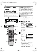 Preview for 40 page of JVC DT100U - HMDT100 Digital VHS Recorder Instructions Manual