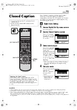 Preview for 75 page of JVC DT100U - HMDT100 Digital VHS Recorder Instructions Manual