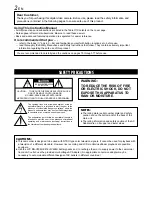 Предварительный просмотр 2 страницы JVC DVL720U - MiniDV Digital Camcorder Instructions Manual