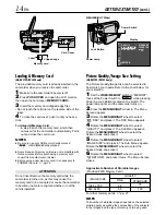 Предварительный просмотр 14 страницы JVC DVL720U - MiniDV Digital Camcorder Instructions Manual