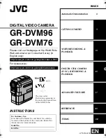 Предварительный просмотр 1 страницы JVC DVM96U - Camcorder - 1.0 Megapixel Instructions Manual