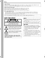 Предварительный просмотр 2 страницы JVC DVM96U - Camcorder - 1.0 Megapixel Instructions Manual