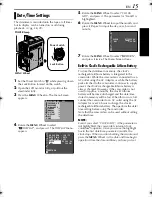 Предварительный просмотр 15 страницы JVC DVM96U - Camcorder - 1.0 Megapixel Instructions Manual