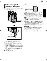 Предварительный просмотр 17 страницы JVC DVM96U - Camcorder - 1.0 Megapixel Instructions Manual