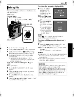 Предварительный просмотр 33 страницы JVC DVM96U - Camcorder - 1.0 Megapixel Instructions Manual