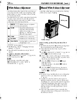 Предварительный просмотр 58 страницы JVC DVM96U - Camcorder - 1.0 Megapixel Instructions Manual