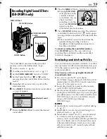 Предварительный просмотр 59 страницы JVC DVM96U - Camcorder - 1.0 Megapixel Instructions Manual