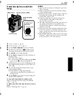 Предварительный просмотр 61 страницы JVC DVM96U - Camcorder - 1.0 Megapixel Instructions Manual