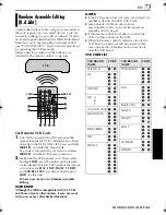 Предварительный просмотр 73 страницы JVC DVM96U - Camcorder - 1.0 Megapixel Instructions Manual