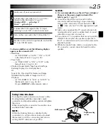 Предварительный просмотр 25 страницы JVC DVP3U - MiniDV Digital Camcorder Instructions Manual