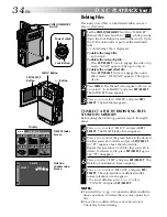 Предварительный просмотр 34 страницы JVC DVP3U - MiniDV Digital Camcorder Instructions Manual