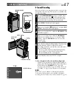 Предварительный просмотр 47 страницы JVC DVP3U - MiniDV Digital Camcorder Instructions Manual