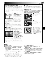 Предварительный просмотр 49 страницы JVC DVP3U - MiniDV Digital Camcorder Instructions Manual