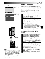 Предварительный просмотр 73 страницы JVC DVP3U - MiniDV Digital Camcorder Instructions Manual