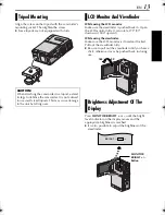 Предварительный просмотр 13 страницы JVC DVP7U - Digital Camcorder w/ 1.02 Megapixel CCD Instructions Manual