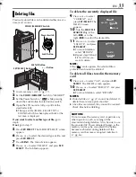 Предварительный просмотр 33 страницы JVC DVP7U - Digital Camcorder w/ 1.02 Megapixel CCD Instructions Manual