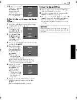 Предварительный просмотр 35 страницы JVC DVP7U - Digital Camcorder w/ 1.02 Megapixel CCD Instructions Manual