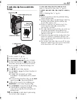 Предварительный просмотр 61 страницы JVC DVP7U - Digital Camcorder w/ 1.02 Megapixel CCD Instructions Manual