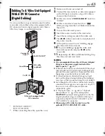 Предварительный просмотр 63 страницы JVC DVP7U - Digital Camcorder w/ 1.02 Megapixel CCD Instructions Manual