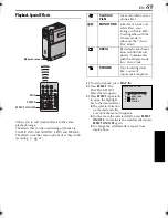 Предварительный просмотр 69 страницы JVC DVP7U - Digital Camcorder w/ 1.02 Megapixel CCD Instructions Manual