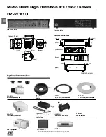 Предварительный просмотр 2 страницы JVC DZ-VCA1U - 4-ccd Micro Hdtv Camera Specifications