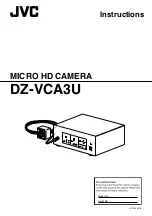 JVC DZ-VCA3U - 3-ccd Micro Hdtv Camera Instructions Manual preview