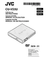 JVC Everio CU-VD3U Instructions Manual preview