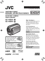 JVC Everio GZ-HD300 Instructions Manual preview